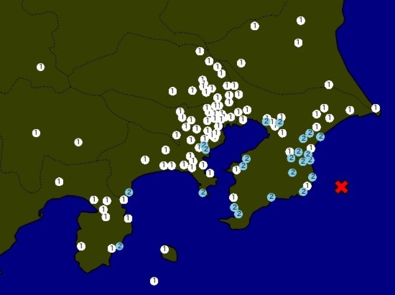 震度分布図