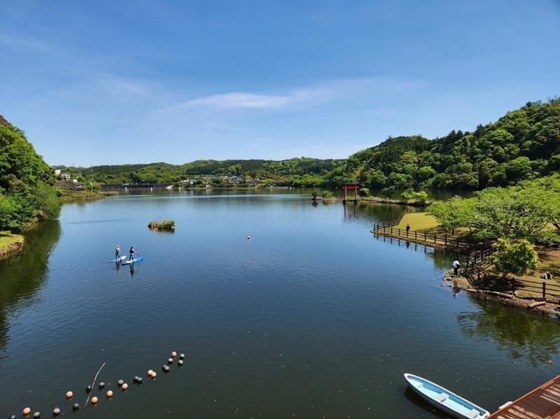 押込橋からの亀山湖