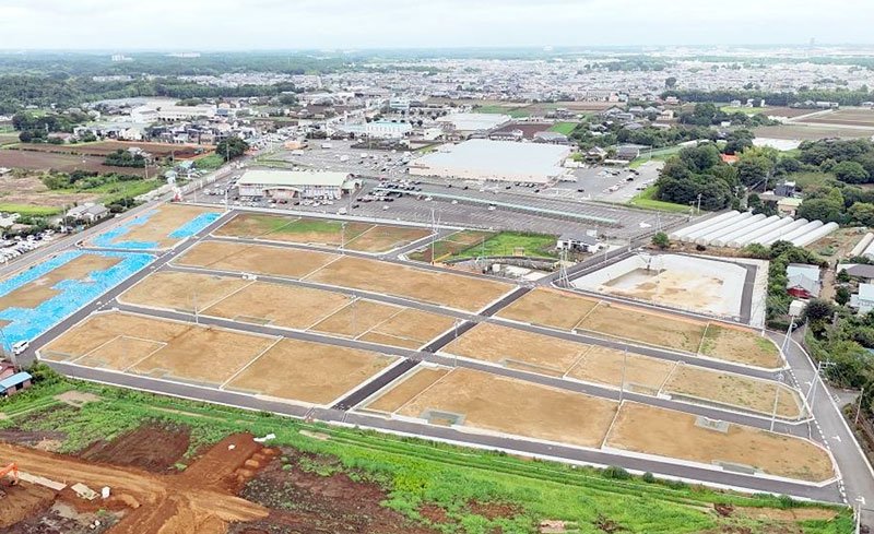 芝山町の川津場地区で整備が完了した移転代替地（ＮＡＡ提供）
