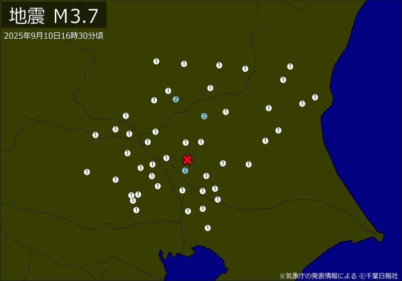 震度分布図