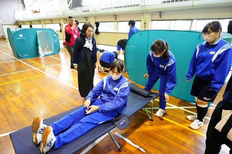 より高い所へ避難を‼　銚子の全小中学　津波防災の日に訓練