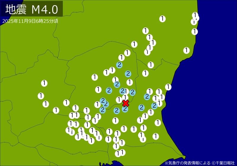 震度分布図