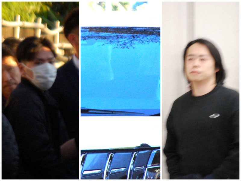 逮捕された指示役容疑者の男ら。４日、それぞれ警視庁や警察署に移送された