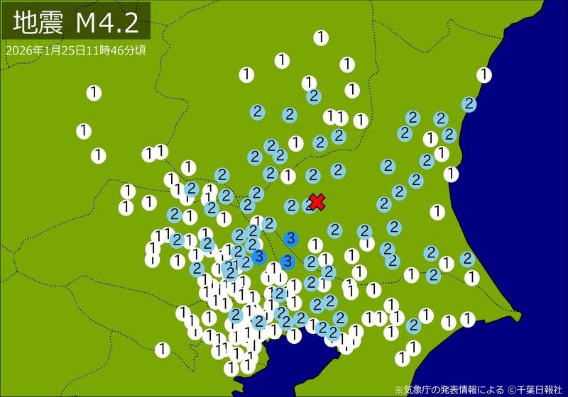 震度分布図