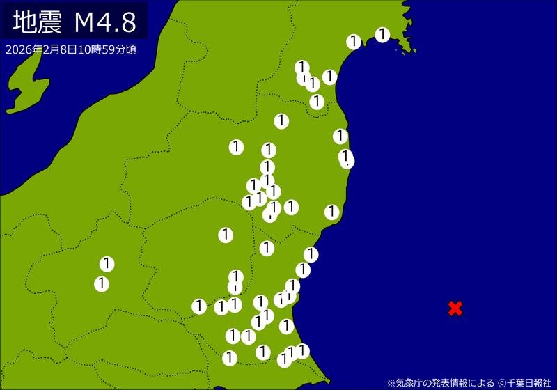 震度分布図
