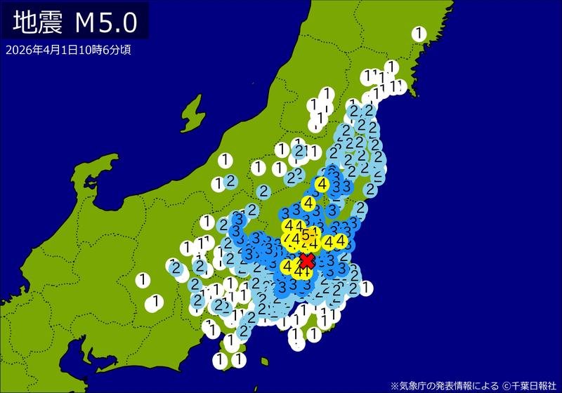震度分布図
