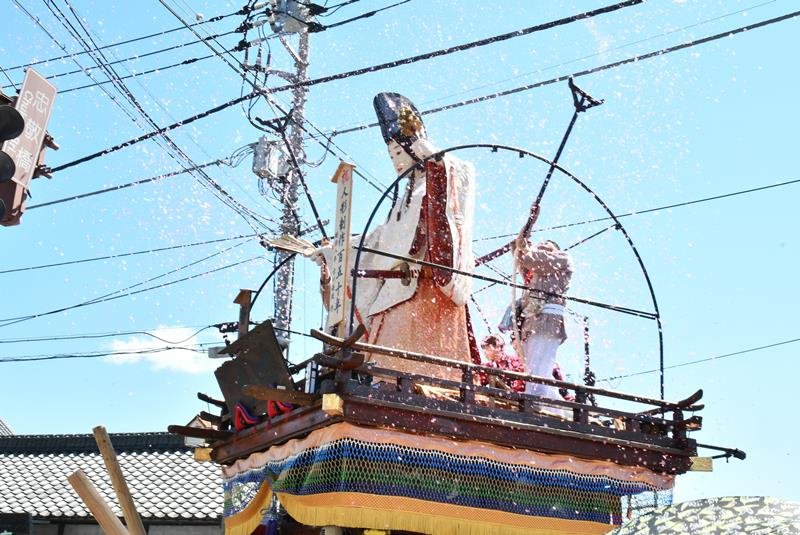 「静御前」里帰り　人形制作１５０年祝い合同引き　佐原・下分区と潮来・八丁目　香取
