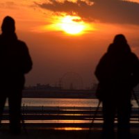ダイヤモンド富士幻に　写真愛好家、ため息の雲　船橋