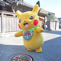 伊能忠敬記念館前に設置された「ポケふた」
