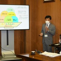 栄町、厚労省表彰受賞を報告　食生活啓発事業「たべ・たん」