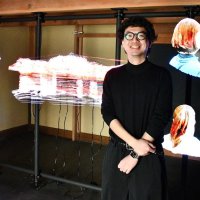 数式用い町並み投影　３０日まで加藤さん展覧会　香取・佐原地区
