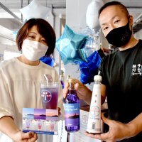 銚子灯台コーラを自宅でも　シロップボトル８月販売　こだわりの見た目再現　青い炭酸水も売り出し
