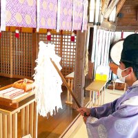 八剣八幡神社（木更津市）でご祈祷済みの「合格祈願」紙札も同封される