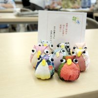 栗屋さんが作った「福老」たち＝流山市