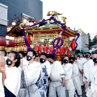 大みこし渡御　中心部に活気　４年ぶり「佐倉の秋祭り」