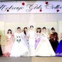 世界で１枚のドレス披露　茂原北陵高　家政科生がショー