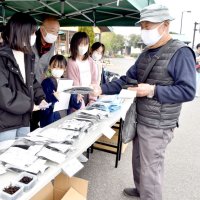 天津小湊のひじき食べて！！　地元児童　道の駅でＰＲ