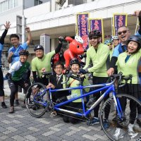 タンデムで和歌山へ　太平洋岸自転車道起点の銚子出発　視覚障害者も参加