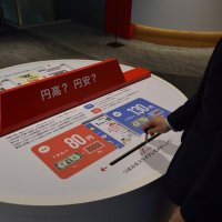 円高・円安を解説する展示
