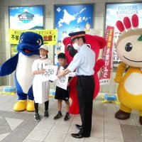 電話de詐欺や交通事故防止キャンペーン　鎌ケ谷署