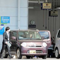 国交省の立ち入り検査が行われたビッグモーター酒々井店＝２８日午後３時５０分ごろ、酒々井町（画像は一部加工してあります）