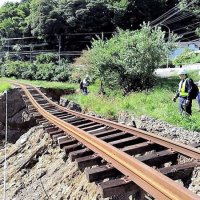 いすみ鉄道「年内の復旧目指す」　「鉄道災害調査隊」が被害調査 　台風１３号、一部運休続く