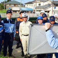 防災大臣が茂原視察　知事、激甚指定を要望　台風１３号大雨