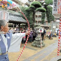 矢２本、鬼に命中　流山・鰭ケ崎でおびしゃ　４年ぶり本格開催「当たり年で上向きに」