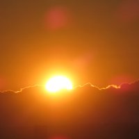 姿を見せる太陽＝市川市
