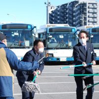 バスジャック想定し訓練　千葉北署と京成バス営業所