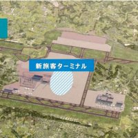 成田空港の新旅客ターミナル配置イメージ（ＮＡＡ提供）
