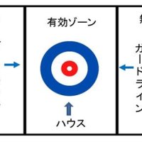 市原市が考案した「パターリング」のプレイシート。長さ１０メートル、幅１メートルのエリア内で、ディスク（持ち玉）をハウス（得点盤）の中心部に近付けて得点を競う（市原市のホームページより）
