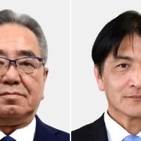 （左から届け出順）佐藤晴彦氏、小西彦治氏