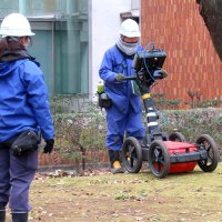 下総「国庁」発見なるか？　レーダー探査始まる　市川・国府台地区