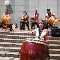 千葉県北東部４地域の魅力発信　ステージや制服着用楽しむ　成田空港「空祭」