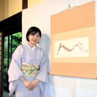 古民家に多彩な作品　匝瑳の書家、藤井さん初個展