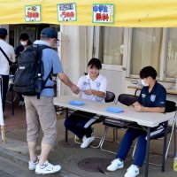 球場運営の最前線体験　市船高生、独立リーグ交流戦で