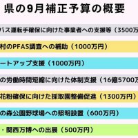 千葉県の９月補正予算の概要