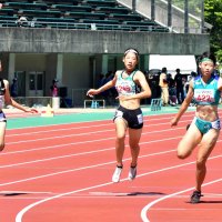 杉本（市船橋）５位　「理想の走り」に笑顔　女子２００メートル　全国高校総体