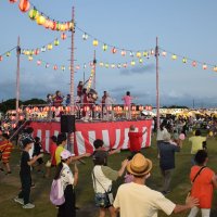 老若男女が盆踊り　白子　げんき夏祭り盛況
