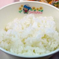 給食に提供された白子町産の新米