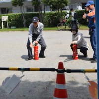 防災へ自治会連携　消火器訓練、地震体験車　船橋の集合住宅でフェア