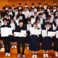 災害時「家族を守りたい」　長生中、防災部６１人が全員合格　ジュニア防災検定上級試験