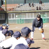 元プロ選手が熱心指導　東総地区ゆかり、木樽さんら　旭で小中生１８０人野球教室