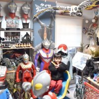 博物館の奥にも、デパートの屋上に設置されていたとみられるウルトラマンの遊具など懐かしの品々が展示されている