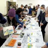 浮世絵で知る鋸山の魅力　広重作品で多色摺り体験