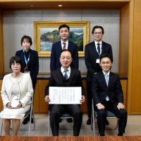 快適な環境整備評価　市原、渓泉荘へ御下賜金