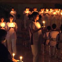 ５８人、現場実習へ誓い　君津中央病院付属看護学校で継灯式　「命と真摯に向き合う」