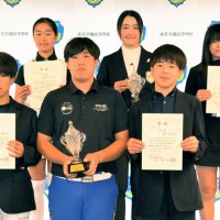 ジュニアゴルフ成美オープンＣＳ　池田さん中学男子Ｖ　勝浦