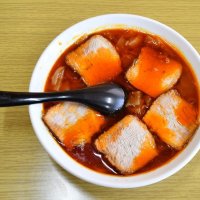 母継ぐ勝浦タンタンメン　真っ赤なスープ特徴　はらだ富里店（富里市）　【房総ラーメン図鑑　ＰａｒｔⅡ】（７）
